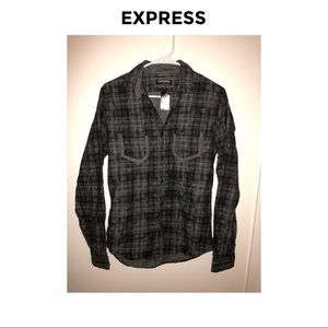 NWT Express Button Down Long Sleeve Shirt